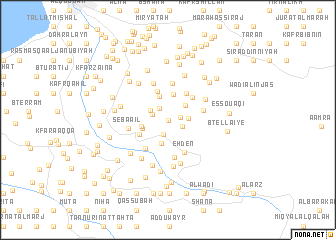 map of Mazraat et Teffâh